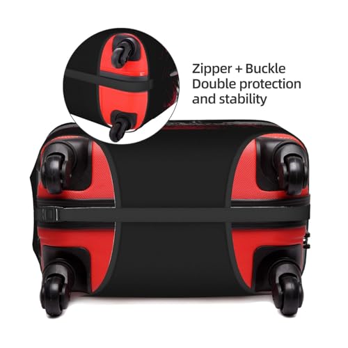 Travel Luggage Cover Poland Flag Fashion Washable Baggage Suitcase Protector Fit For Luggage Medium3