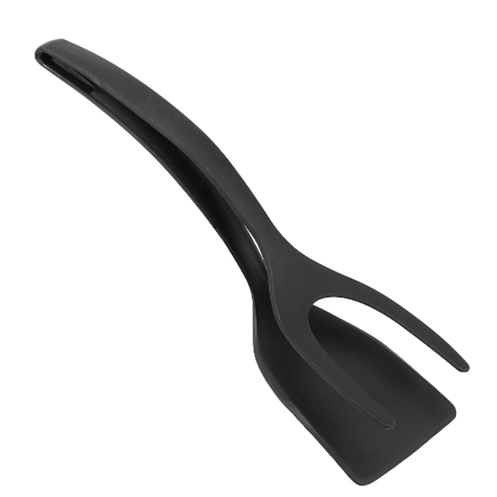 Pince de cuisine 2 en 1 spatule en nylon pour retourner et servir sans rayer