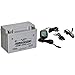Power-Sonic (PTZ12S) Sealed Maintenance Free Powersport Battery and Battery Tender 022-0150-DL-WH 800 Battery Charger Bundle