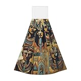 Design parfait : nos essuie-mains suspendus avec un crochet autocollant magique, la serviette peut être facile à accrocher et à utiliser, peut être accrochée à n'importe quel endroit qui doit être lavé ou essuyé, et l'autocollant magique est solide et difficile à tomber