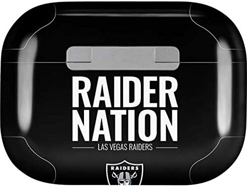 Skinit Decal Audio Skin Compatible with Apple AirPods Pro - Officially Licensed NFL Las Vegas Raiders Team Motto Design