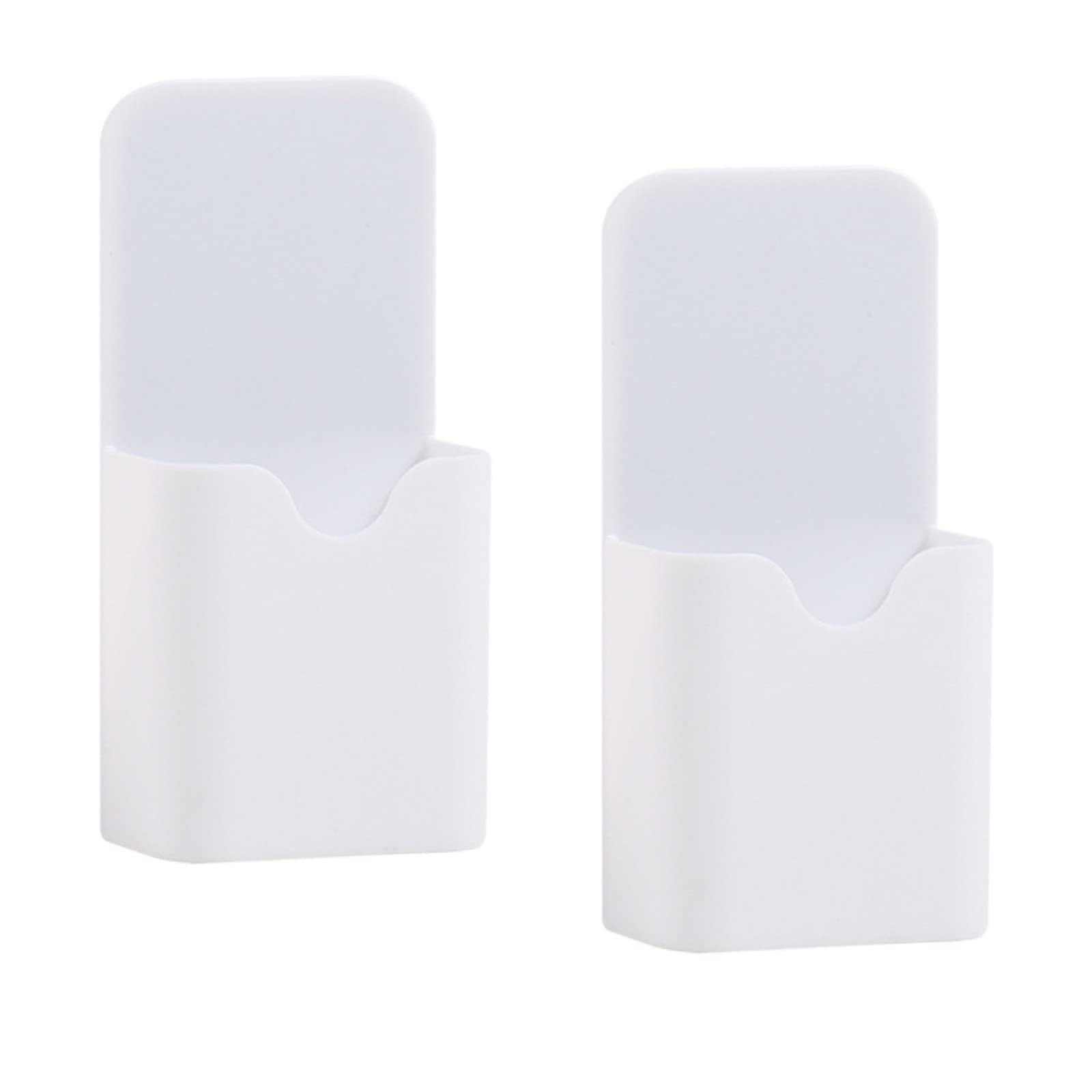 GPAHRRDNIJ 2PC Mini Pen Holder White Pen Holder for Whiteboard Or Fridge Magnet Pencil Cup for School Stationery Organizer Pouch (White, One Size)