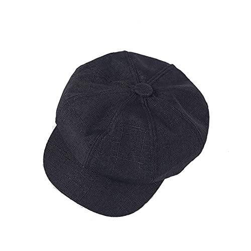 MAOZIm Sombrero Octogonal Retro para Hombre, Sombrero de Vendedor de periódicos de sección Delgada de Verano, Boina, Sombrero de Pintor, Sombrero para Exteriores Cover