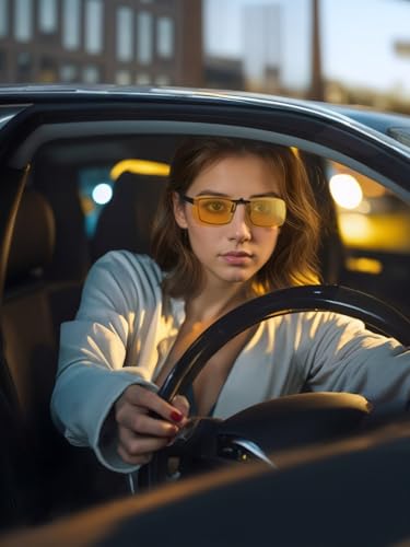 Clip-On Sunglasses Polarized Sunglasses for Men Women Rimless Flip-Up Sun Glasses Lightweight Driving 2 Pack(2.36×1.5 Inch)2