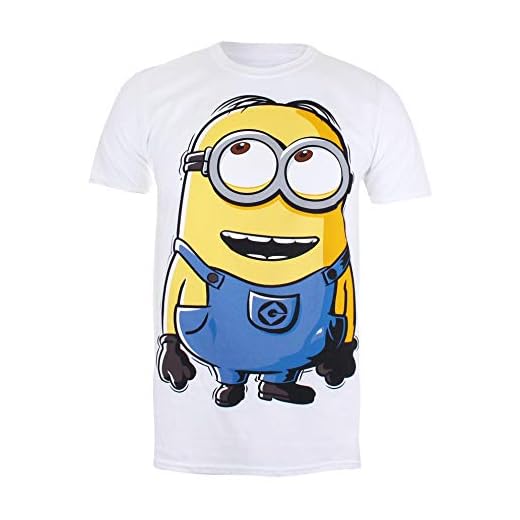 Minions Dave Camiseta, Blanco White, Medium para Hombre