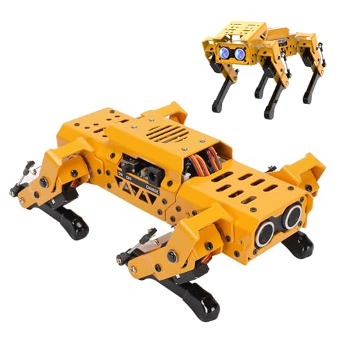 ZIZEV AI Robot Dog, Programmable AI Smart Pet with Python, Inverse Kinematics, Support Various Sensors, Coreless Servos, Suitable for Robotics Education