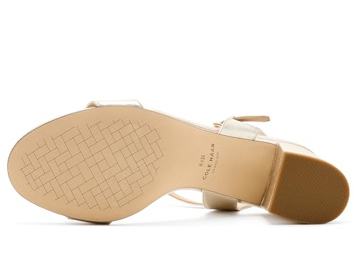 Cole Haan Cole Haan Women's Sandals - Josie Block Heel, Soft Gold/Powder Leather, 8-B US