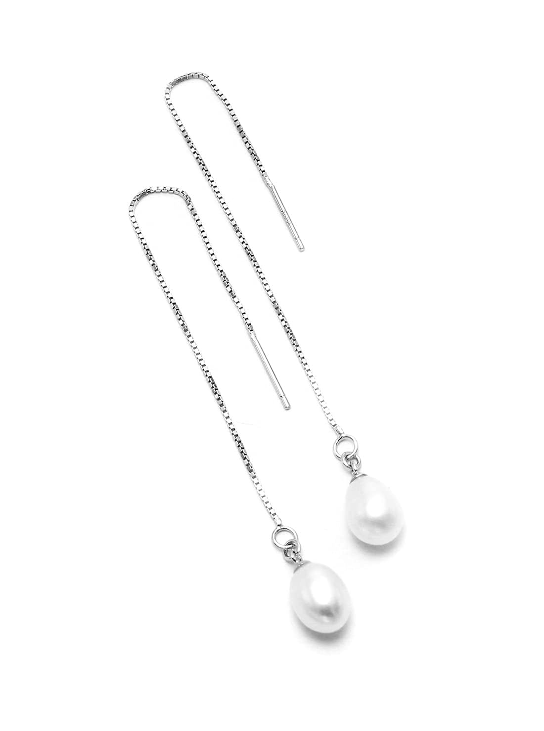 Buy LBV 925 Sterling Silver Pearl Sui Dhaga Earring for Women/Girls at  Amazon.in