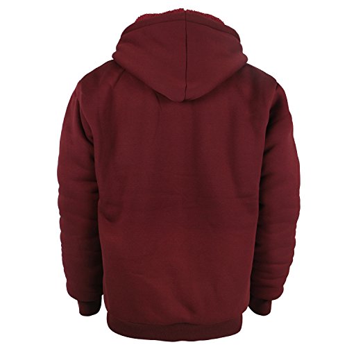Image of Gary Com Heavyweight Sherpa Hoodies for Men, Thick Fleece Lined Full Zip Up Winter Warm Sweatshirts Work Jackets