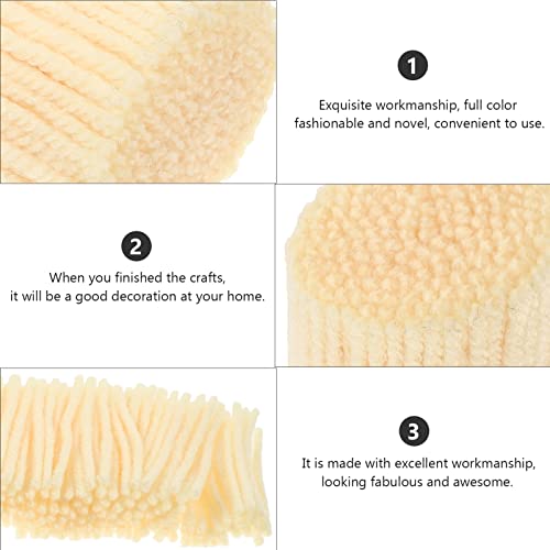 Image of EXCEART 10rolls Latch Hook Rug Yarn Acrylic Knitting Wool for DIY Crafts for Making Rugs Carpets Cushions Convenient Craft Yarn