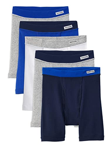 Fruit of the Loom Boys' 5 Pack Assorted Print Boxer Briefs