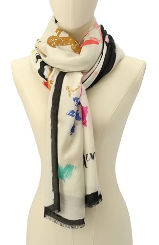 kate spade new york Women's Things We Love Viscose Oblong Scarf, Stylish & Lightweight Fashion Accessory2