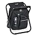 Relaxdays Campinghocker mit Tasche, klappbar, tragbar, leicht, stabil, HBT 42x35x29 cm, Sitzrucksack, Polyester, schwarz