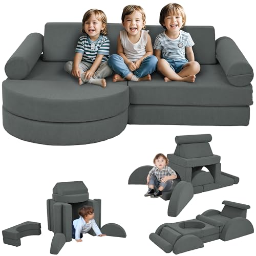 VidaXL Kindersofa In Dunkelgrau - Gemütliche Minicouch Fürs Kinderzimmer