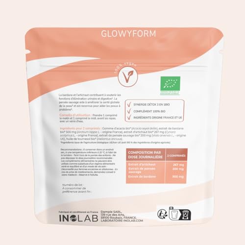 INOLAB I Draineur Bio Puissant I Triple Detox = Foie + Reins + Peau I Perte de Poids -Peau nette - Boost le Métabolisme I Fabriqué en France – Image 3