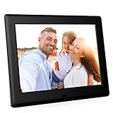 DBPOWER 8 Inch Digital Photo Frame - 1024x768 IPS HD Display Electronic Picture Frame with Calendar, Time, Auto Switch, Music, Slideshow, Video, Support 32GB USB Drives/SD Card, Remote Control