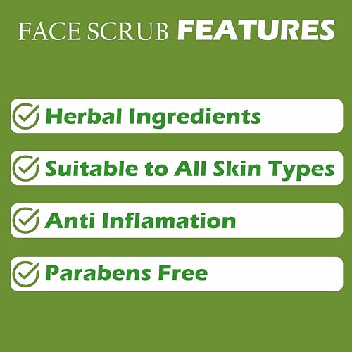 Image of Khadi 100% Pure & Herbal Neem Scrub - Anti-Acne & Purifying Face & Body Exfoliator - 400g
