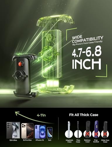 LISEN Bike Phone Holder, [Super Easy Install] Motorcycle