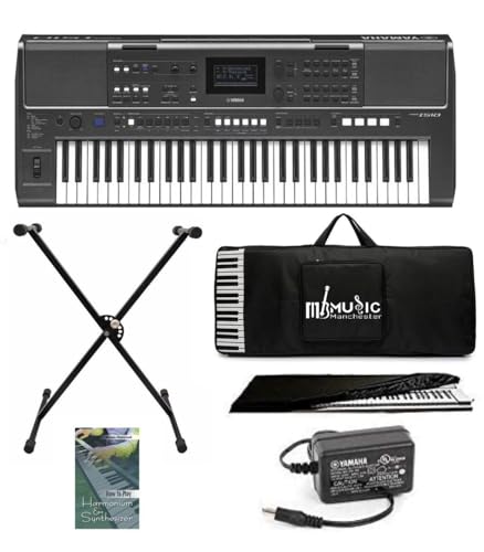 Image of PSR-I510 61-keys Yamahakeyboard with padded black carry bag, Dust cover, Keyboard Stand and Learning Book by Music Manchester