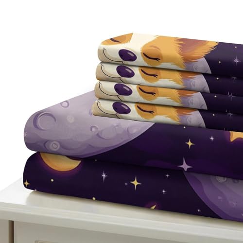 Chiot mignon housse de couette 140x200cm imprimée en 3D microfbre