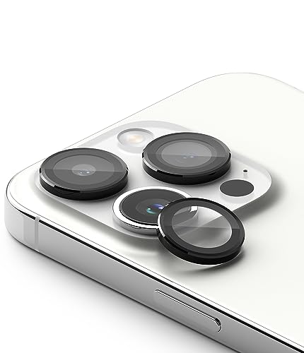 iPhone 15 Pro Max Caméra Protection Ringke en Verre et Cadre Aluminium Noir