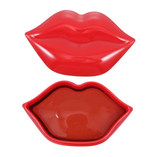 Healeved 20 Piezas Máscara De Labios Productos Durante La Noche Máscara Para Dormir De Labios Delineador De Labios Tratamiento De Labios Bálsamo Labios Durmiendo Soñador Propilenglicol Rojo