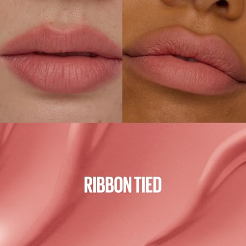Image of MAYBELLINE Super Stay Teddy Lip Tint, Long Lasting Matte Lipstick for Up To 12HR Wear, Ribbon Tied, 1 Count
