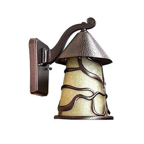 Applique murale extérieur étanche antirouille E27 lanterne verre LED