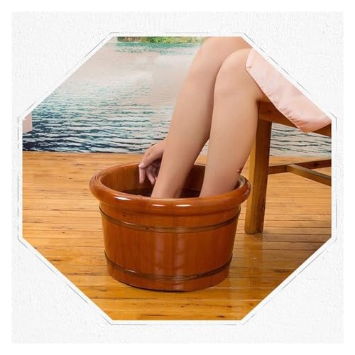 Bañera de madera maciza para pies y spa de pies miniatura 5