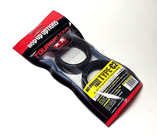 Pneus Tamiya Type-C2 24mm 54952 renforcés pour voiture radiocommandée 1/10