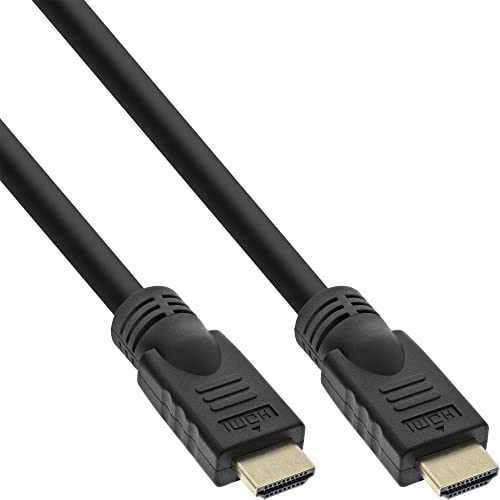 Inline Cavo Hdmi 17510P (High Speed Ethernet, 4 K2 K, Attivo, Da Maschio A Maschio, 10 M) Nero/Oro