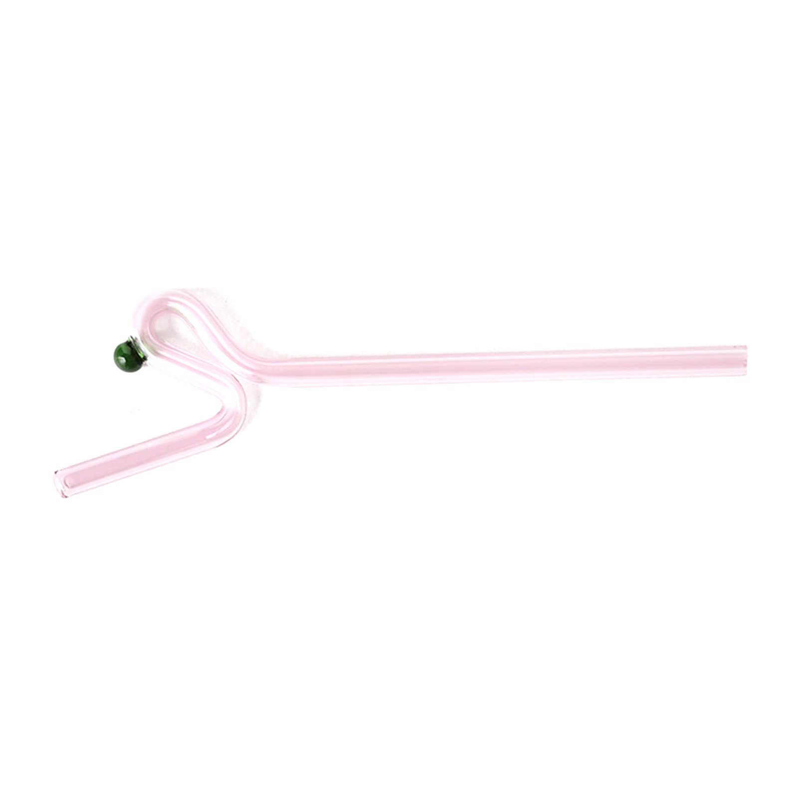 Beimus Glass Drinkware Straws Shape for Drinks Cute Home Kitchen Household Kitc Drinking Straws