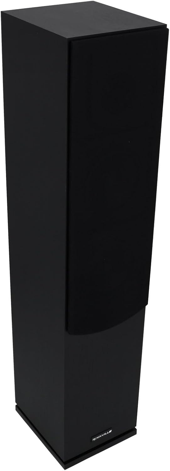 Rockville Lux 654 Dark Woord Dual 6.5" Home Theater Stereo Tower Speaker, 160W RMS, 640W Peak, 8 Ohm, Silk Tweeter, MDF Audio Cabinet, 22Hz-20kHz, USA-Engineered, Vietnam-Made