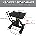 POLARBEAR Dirt Bike Stand Adjustable Jack Stand 1200Lbs Capacity Engine Stand Vertical Rise Easy Operated with DIY Stickers Lightweight(Black)