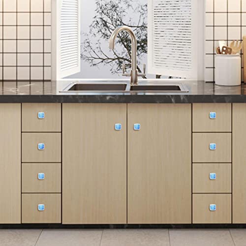 Boutons de commode bleus pour remplacer des poignées de meuble usées - 6