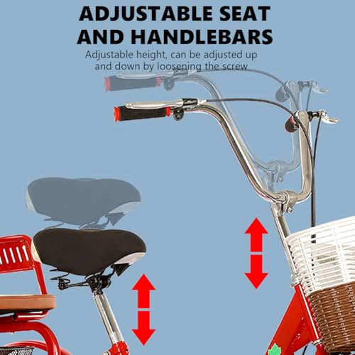 Triciclo Plegable para Adultos, 3 Ruedas, Carga y Asiento Trasero miniatura 2