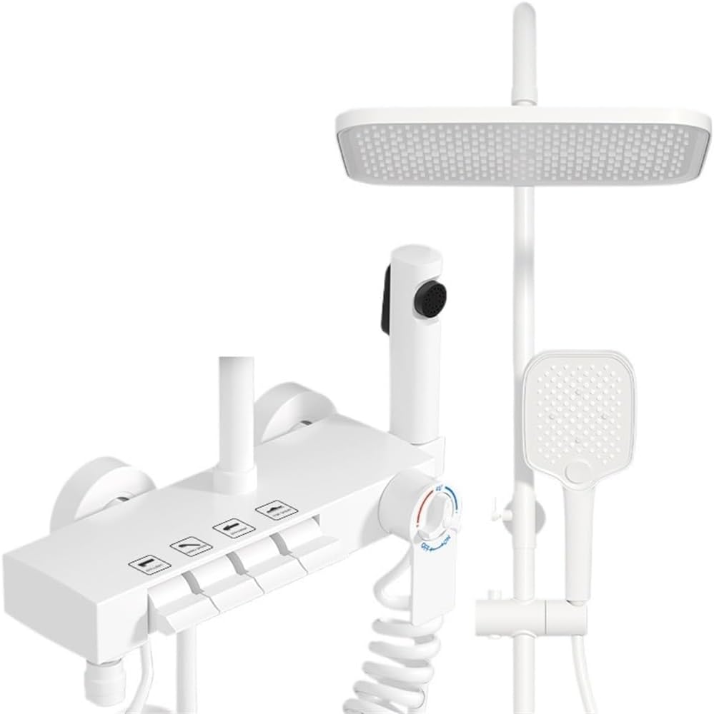 Shower set, bathroom, home piano button, shower, flower drying, pressurized nozzle