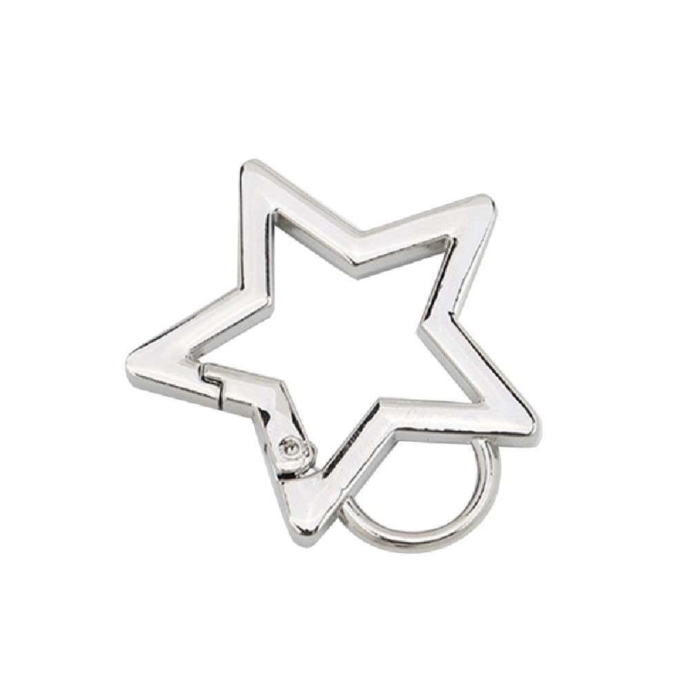 Amazon.co.jp: 星型キーホルダークリップ ミニ小型カラビナ