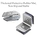 BE-TOOL Stainless Steel 90 Degree Glass Clamp, Shower Glass Bracket, Glass Shelf Holder for 8-12 mm Thickness Glass(Rose Gold)