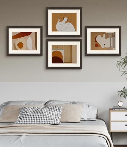 Anhow Passepartout, 40x50 cm Passepartout Karto 30x40 cm Innen für Bilder, Fotos, Kunstdrucken - Beige/ 1,5 mm