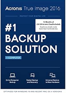 Acronis True Image 2016 w/ 12 Months of 250GB Acronis Cloud Included - coolthings.us