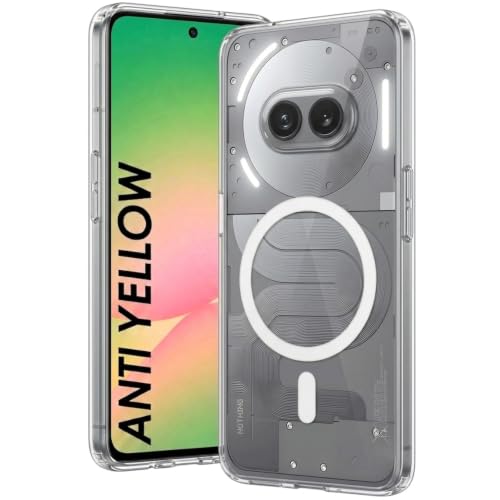 Image of DIZORO Crystal Clear Magnetic Compatible with Nothing 2a Back Cover case with Anti-Yellow, Anti-Scratch | Shockproof Transparent Cover