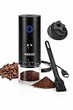 KARAIZ Electric Rechargeable Coffee Grinder, 2X Faster Grinding with 38 External Adjustable Settings, Conical Ceramic Burrs, Portable for Home, Office, Travel, Camping,etc.