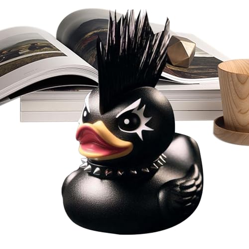 Estatua de pato para interiores, decoración del hogar, escultura gótica, figuras de pato, figuras coleccionables de resina, pato satán, pato Duckieville, decoración de escritorio, decoración del hogar