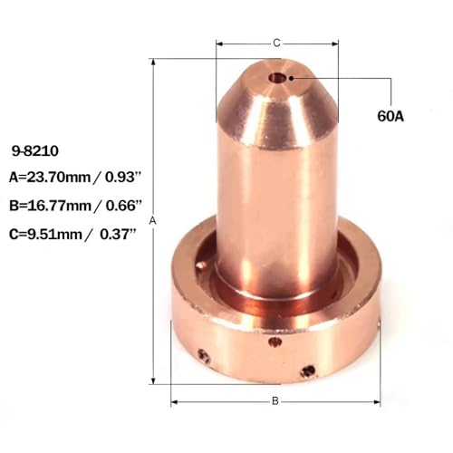 Buses plasma 9-8210 anti bavures pour remplacer embout use torche SL60