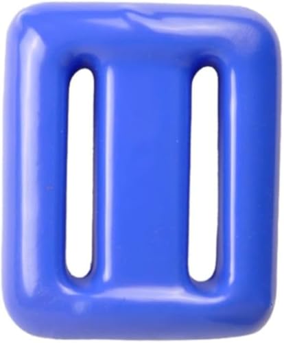 AZIEBAY プラスチック包装のダイビングリード、ステンレススチール製のクイックリリースウェイトベルト、フリーダイビングリード、カウンターウェイト、持ち運びが簡単、コンパクト、さまざまなシナリオに適しています (ブルー,1500g)