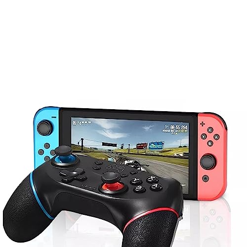 Wireless Switch Controller, Switch Rechargeable Remote Gamepad with 6- Axis, Joystick, Dual Motor Vi