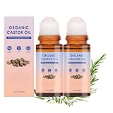 BIO-RIZINUSÖL ROSENQUARZ-ROLLER,ORGANIC CASTOR OIL ROSE QUARTZ ROLLER BALL,BIO-RIZINUSÖL-ROLL-ON,TIEFE &AMP; LANGANHALTENDE FEUCHTIGKEIT,SANFT &AMP; EFFEKTIV,RIZINUSÖL-HAUTPFLEGE FÜR ALLE HAUTTYPEN (2STÜCK)