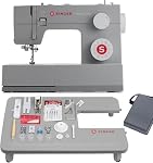 SINGER Heavy Duty Holiday Bundle - 4452 Heavy Duty Sewing Machine with Extension Table & 2 Presser Feet | Strong Motor, 110 Stitch Applications, Full Metal frame, 1-step Buttonhole & LED Light