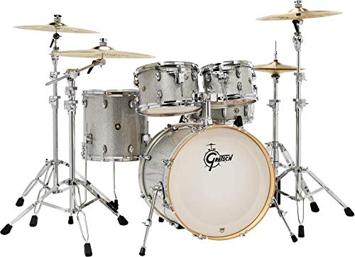 Gretsch Juego de tambores de tambor, plateado brillante (CM1-E825-SS)